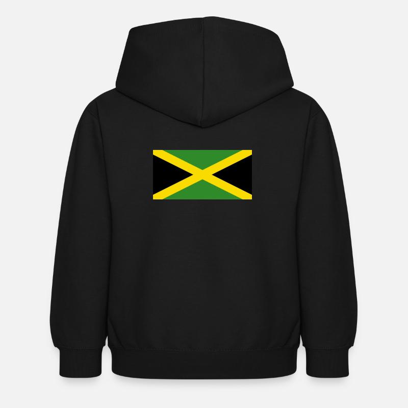 Drapeau national de la Jamaïque - Sweat à capuche Enfant - noir