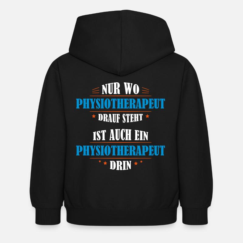 Physiotherapeut Beruf Geschenk - Kinder Hoodie - Schwarz