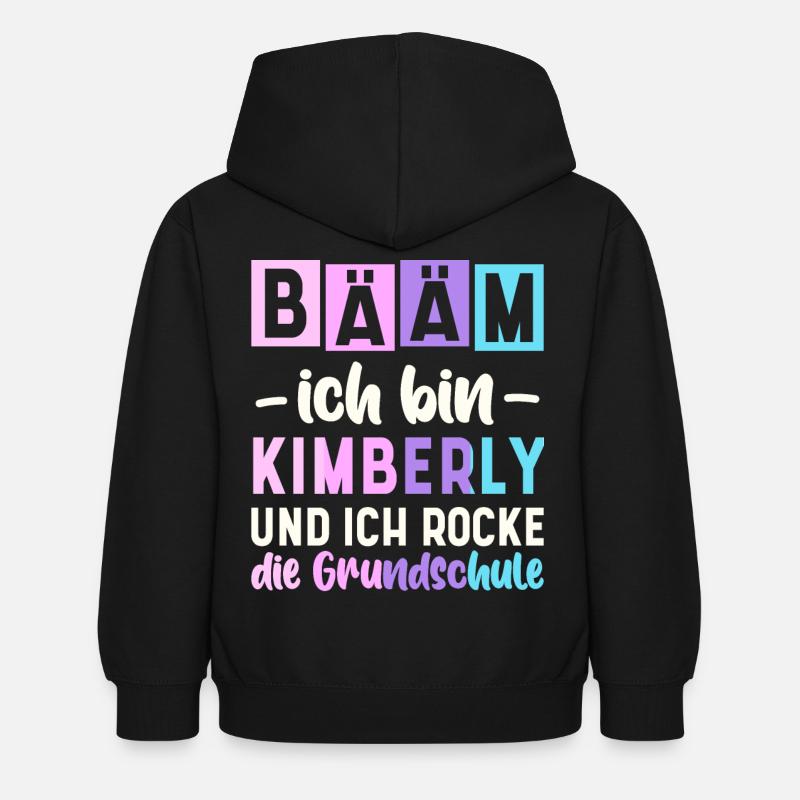 Name Kimberly Geschenk Grundschule - Kinder Hoodie - Schwarz