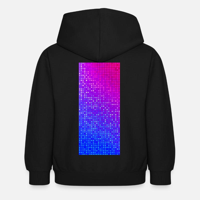 LEDs - Kinder Hoodie - Schwarz