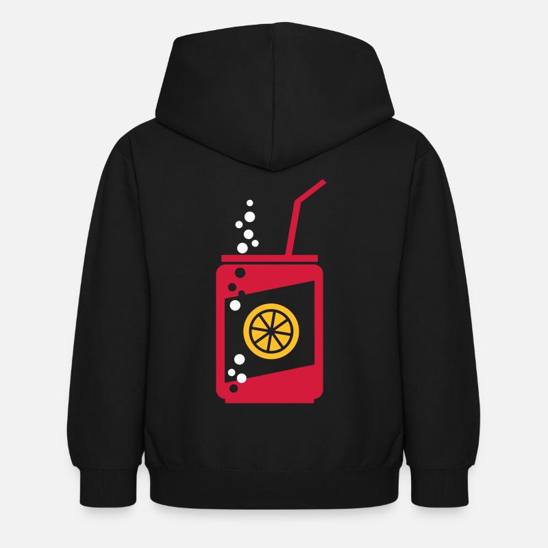 Limonade Dose - Kinder Hoodie - Schwarz