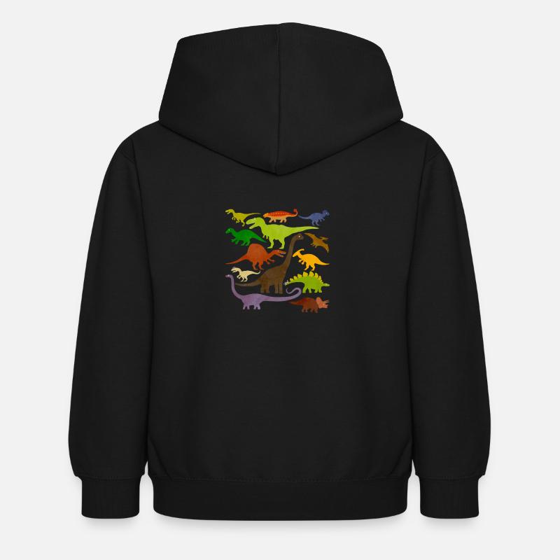 Dino Design - Sweat à capuche Enfant - noir