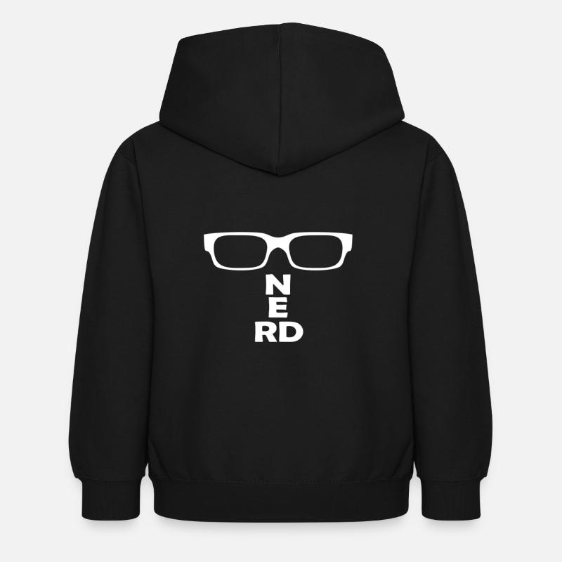 Nerd - Kids Hoodie - black