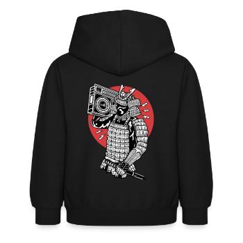 Pop Culture Aamurai boombox - Sweat à capuche Enfant - noir - Dos - AI Model Kid Female (0cm)