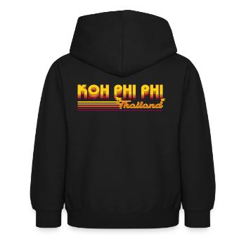 Paradis tropical: Ko Phi Phi Design - Sweat à capuche Enfant - noir - Dos - AI Model Kid Female (0cm)