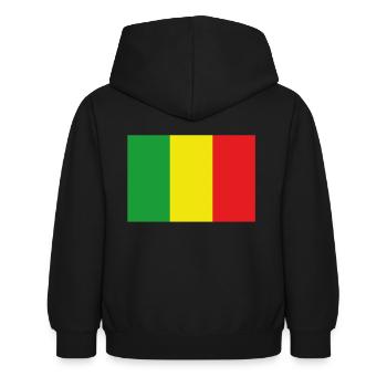 Drapeau officiel du Mali Malian Country Pride - Sweat à capuche Enfant - noir - Dos - AI Model Kid Female (0cm)