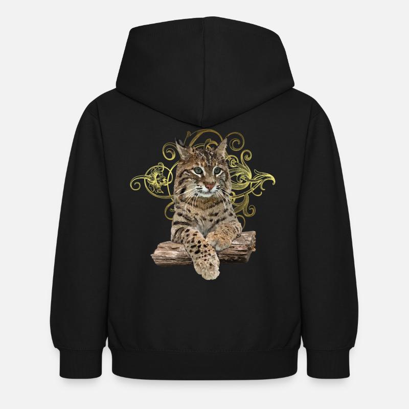 Lynx - Sweat à capuche Enfant - noir