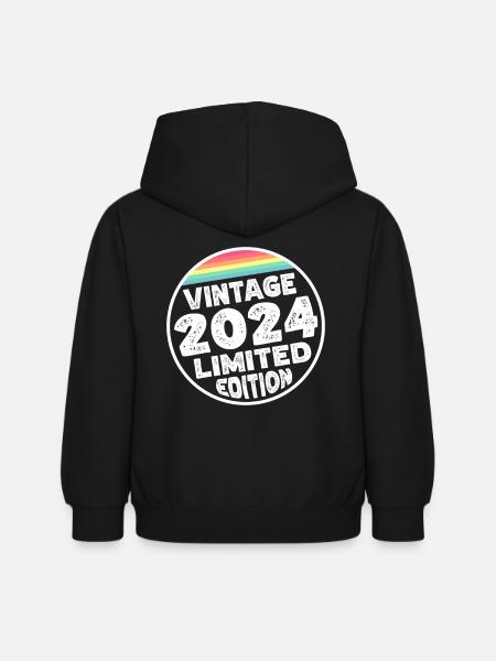 Vintage 2024 Babies Baby Shower Kids Shower - Kids Hoodie - black