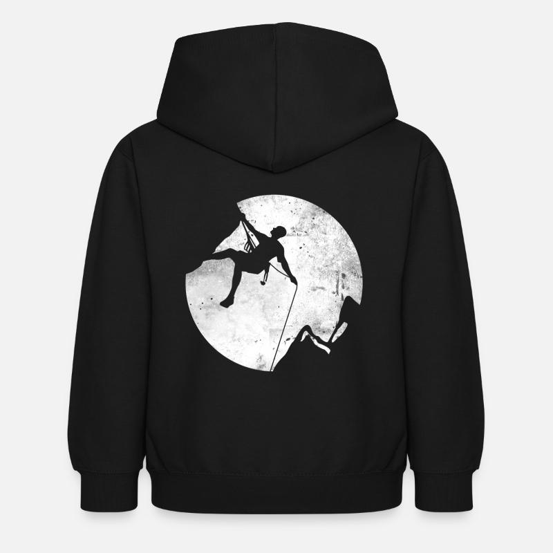 Geschenk Kletterer Boulderer klettern bouldern - Kinder Hoodie - Schwarz