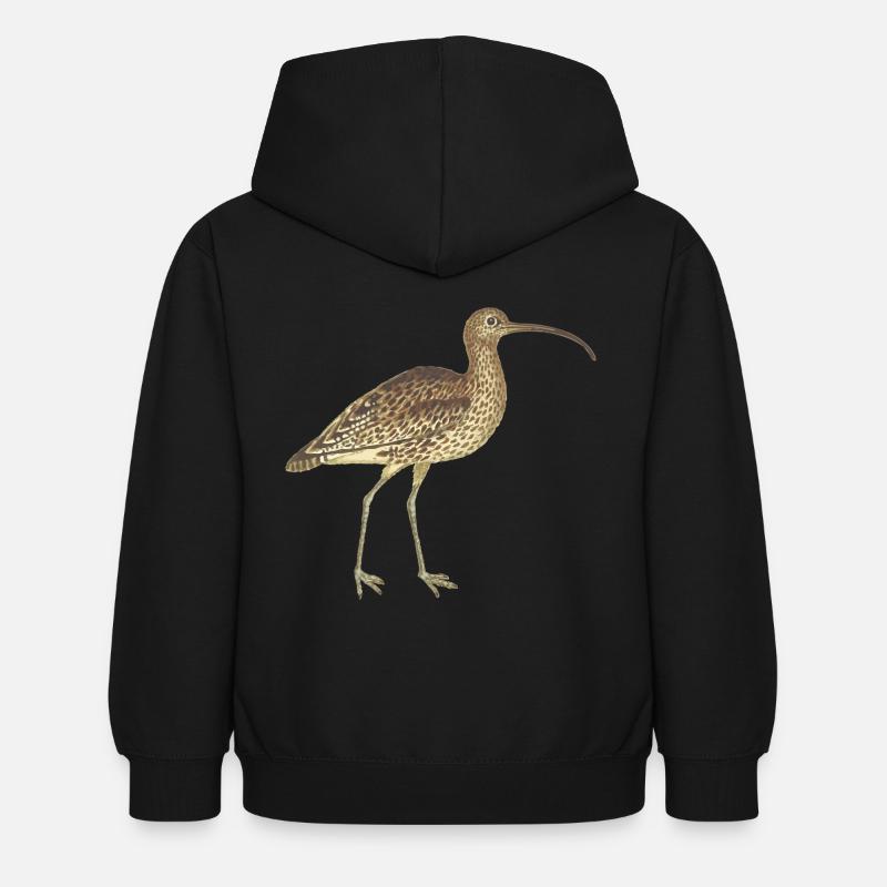 Vogel - Kinder Hoodie - Schwarz