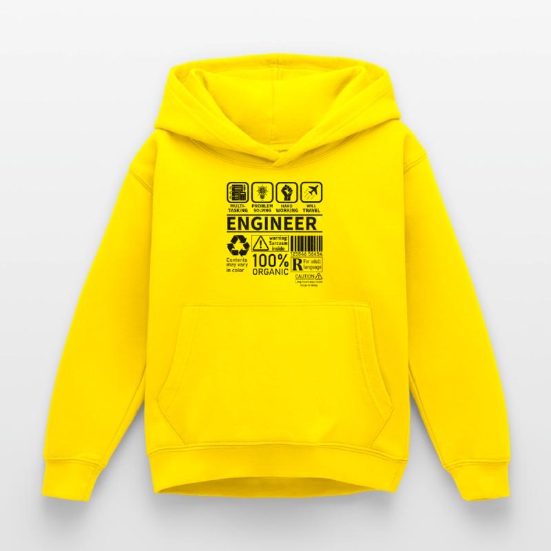 engineer multi tasking problem solving working Kinder Hoodie