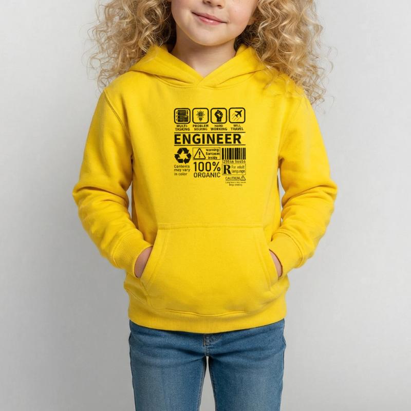 engineer multi tasking problem solving working Kinder Hoodie