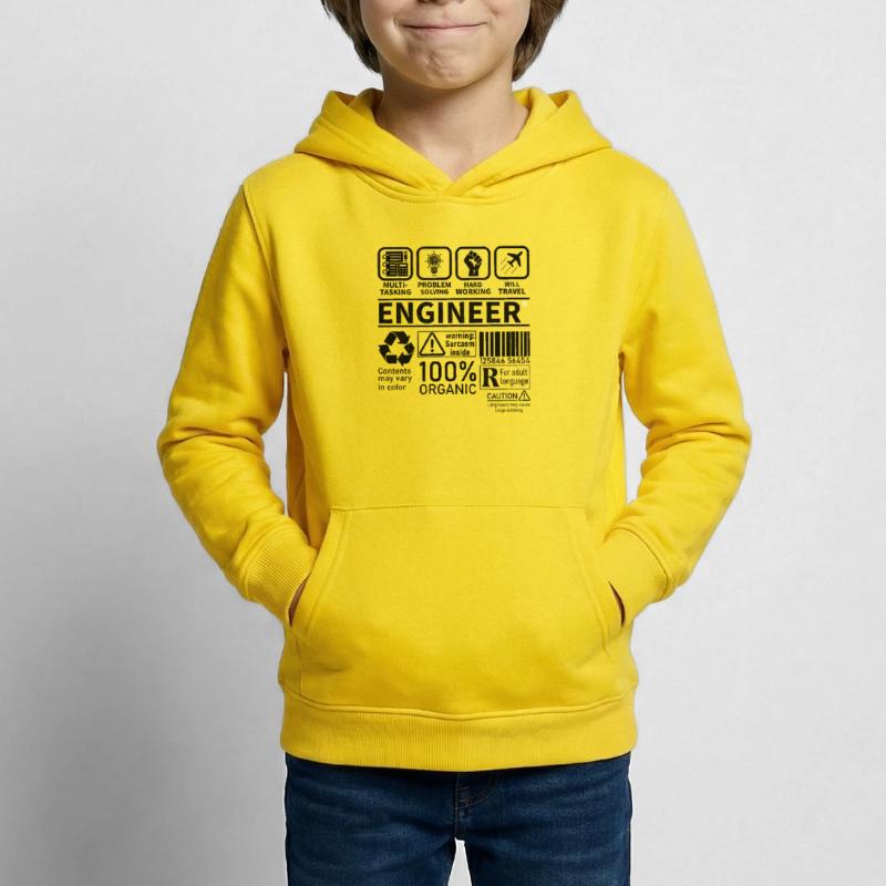 engineer multi tasking problem solving working Kinder Hoodie