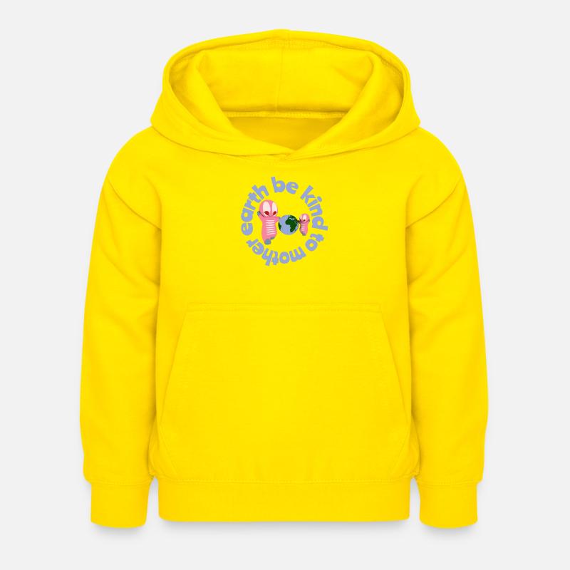 Figurines kawaii mignonnes - Sweat à capuche Enfant - jaune