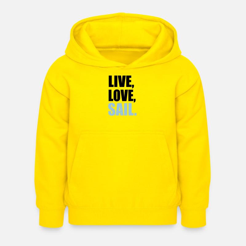 voile - Sweat à capuche Enfant - jaune