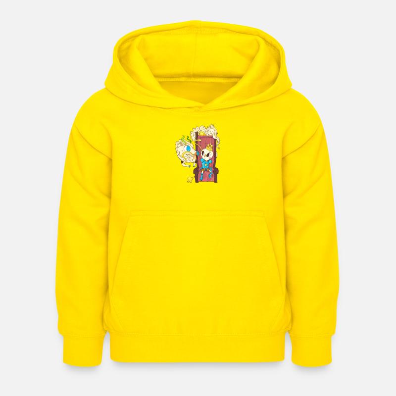 Dragon et oignon - Sweat à capuche Enfant - jaune