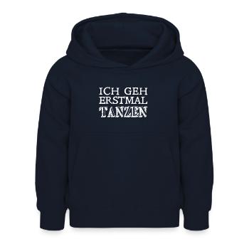Ich geh erstmal Tanzen - Tänzerinnen und Tänzer - Kinder Hoodie - Navy - Vorne - AI Model Kid Female (0cm)