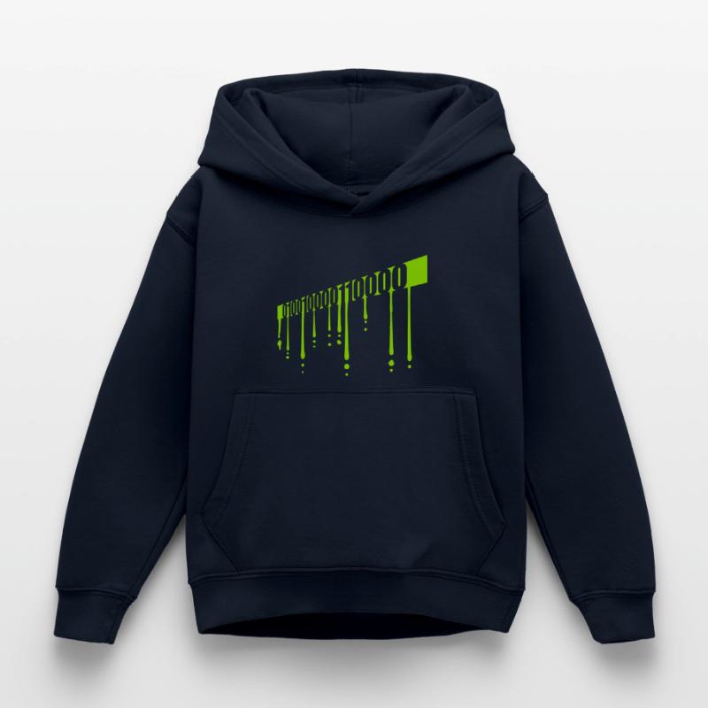 Binary Code Program Language Kids Hoodie