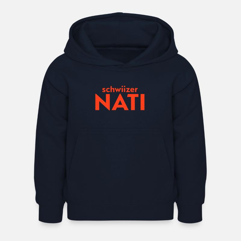 Schwiizer Nati - Sweat à capuche Enfant - marine