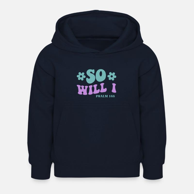 Psaume 148 - Sweat à capuche Enfant - marine