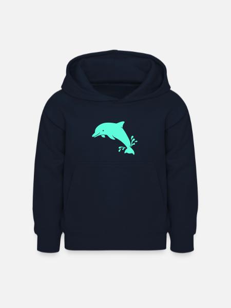 Delphin - Kinder Hoodie - Navy