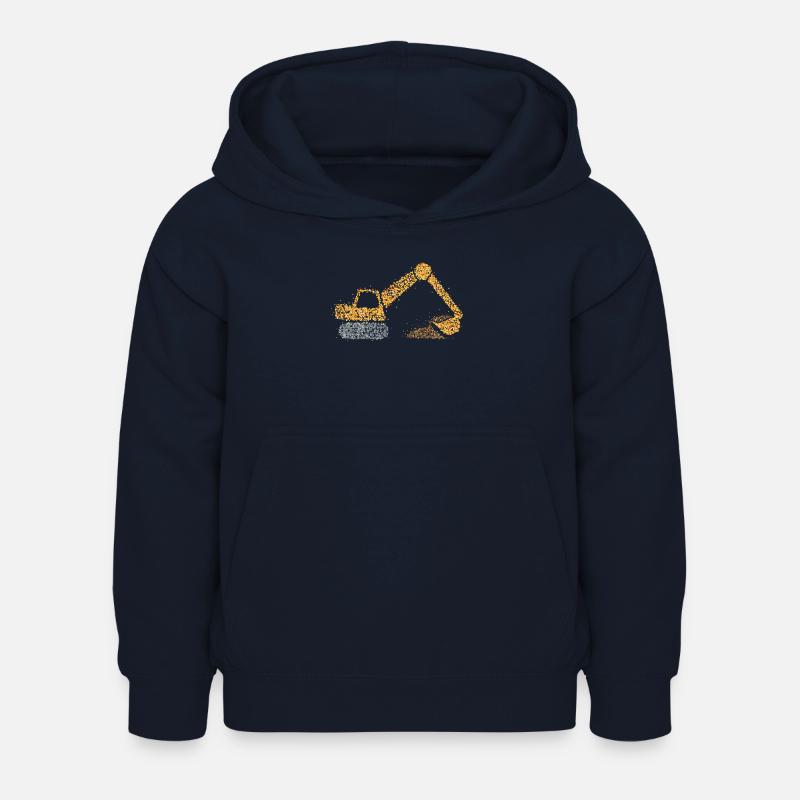 Bagger Baggern Baggerfahrer Baggerführer - Kinder Hoodie - Navy