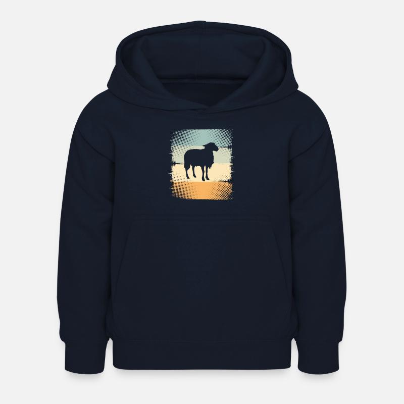 Mouton - Sweat à capuche Enfant - marine
