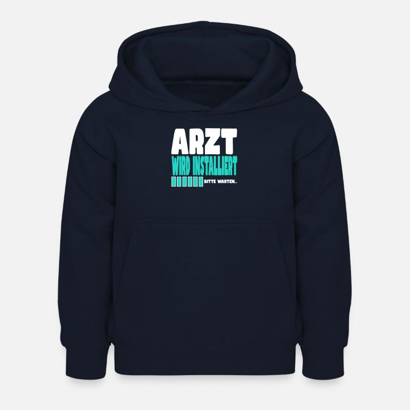 Arzt wird installiert - Kinder Hoodie - Navy