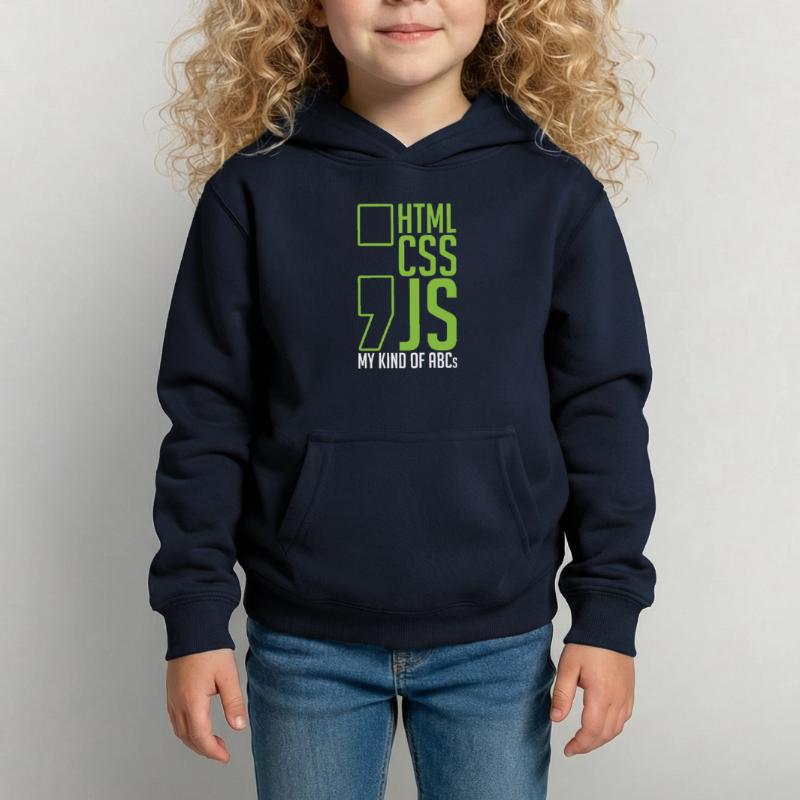 web developer gift html css js my kind of Kids Hoodie