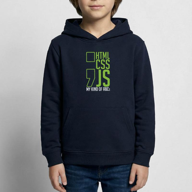 web developer gift html css js my kind of Kids Hoodie