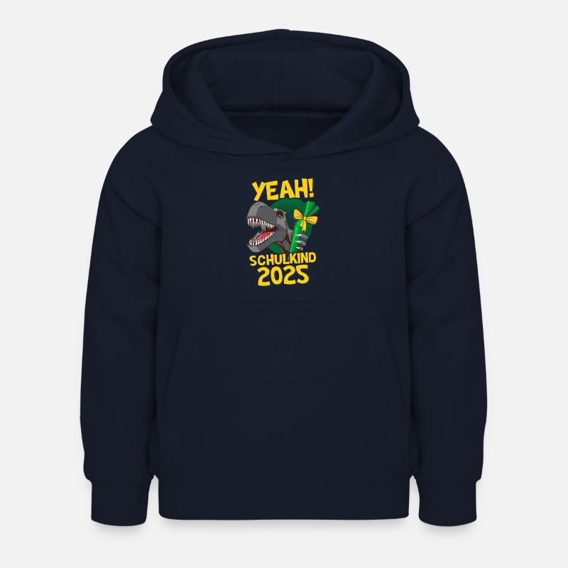Yeah! Schulkind 2025 Dino Einschulung - Sweat à capuche Enfant - marine