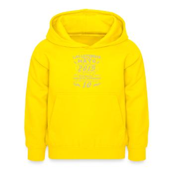 Mai 2015 Vintage Cadeau d’anniversaire - Sweat à capuche Enfant - jaune - Devant - AI Model Kid Female (0cm)