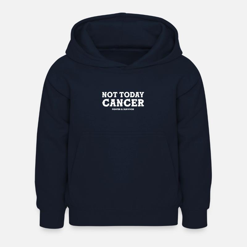 Nicht heute Krebsbekämpferin und Überlebende Brust - Kinder Hoodie - Navy