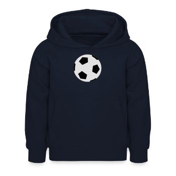 Fussballspiel - Kinder Hoodie - Navy - Vorne - AI Model Kid Female (0cm)