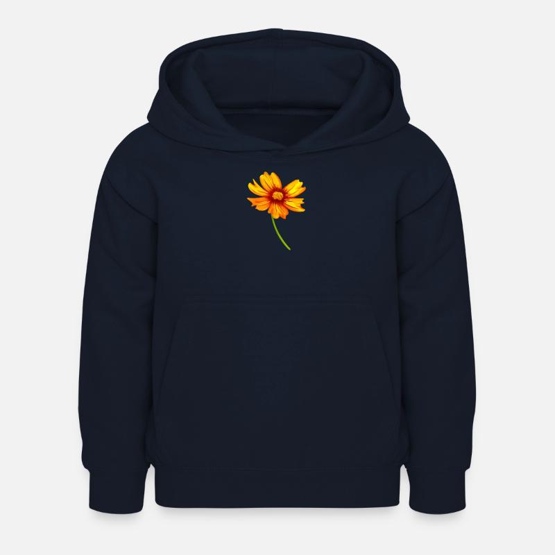 fleur - Sweat à capuche Enfant - marine