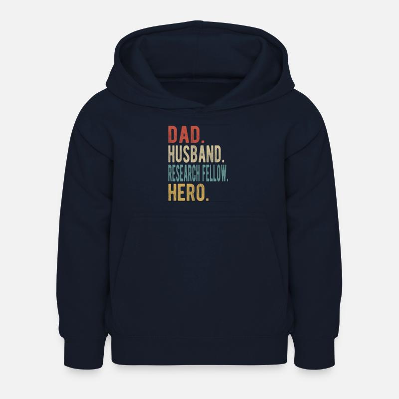 Wissenschaftlicher Mitarbeiter Papa Ehemann Held - Kinder Hoodie - Navy