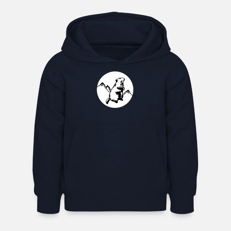 Marmotte - Sweat à capuche Enfant - marine