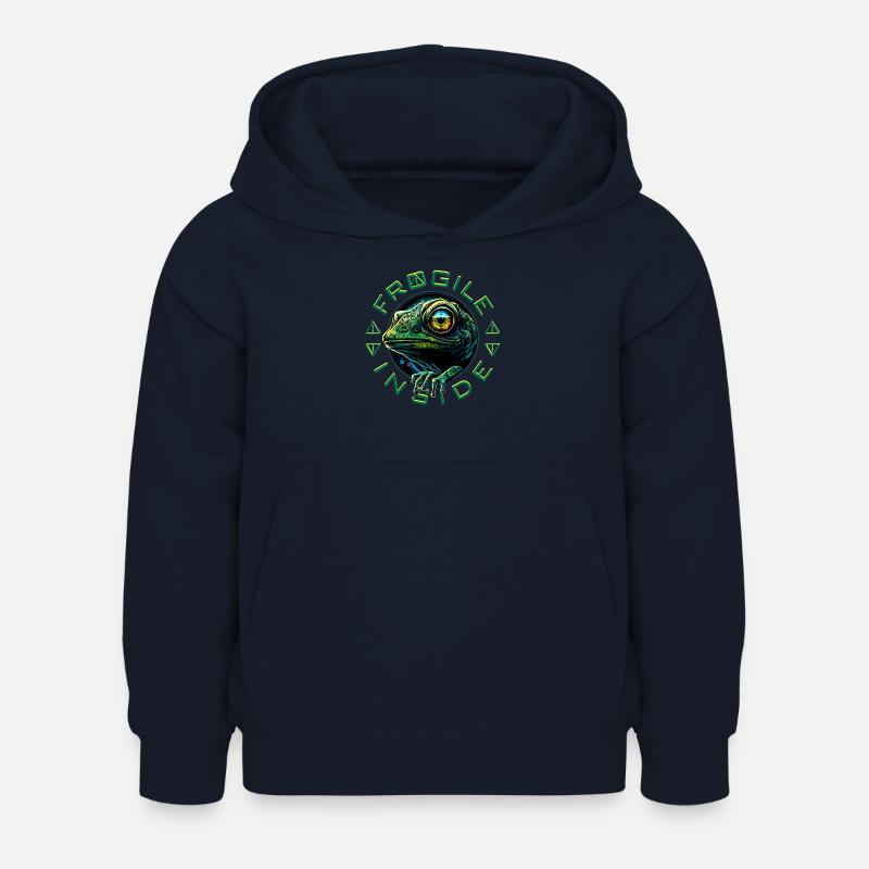 Frogile Inside - Sweat à capuche Enfant - marine