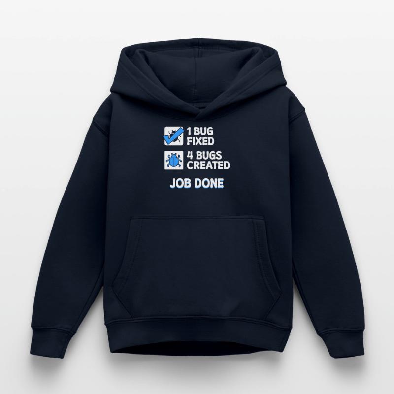 Correction de bugs Bugs de développeur Déclaration de code Informatique Sweat à capuche Enfant