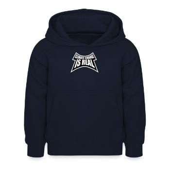 Le changement climatique est la véritable science du changement climatique - Sweat à capuche Enfant - marine - Devant - AI Model Kid Female (0cm)