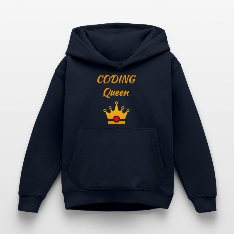 Coding Queen Queen Programmer Mrs. Software Kids Hoodie