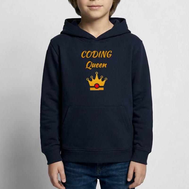 Coding Queen Queen Programmer Mrs. Software Kids Hoodie