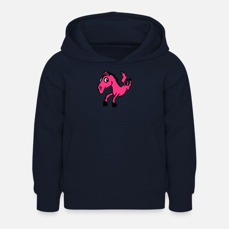 Cheval Crass - Sweat à capuche Enfant - marine