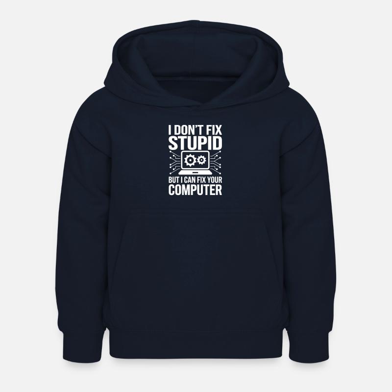 Administrator Support Nerd Computer Tech - Kids Hoodie - navy
