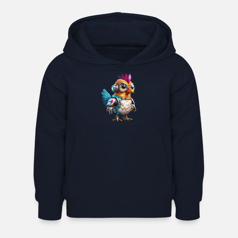 Poulet Robo - Sweat à capuche Enfant - marine