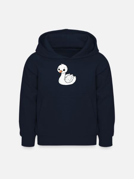 Schwan - Kinder Hoodie - Navy