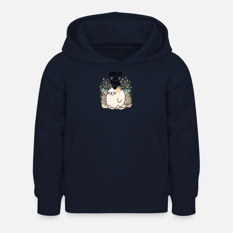 Les sourires sont gratuits - Sweat à capuche Enfant - marine