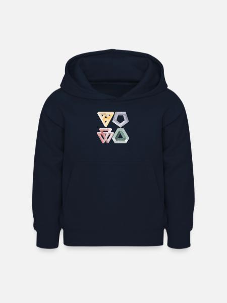 optische Täuschungen - Kinder Hoodie - Navy