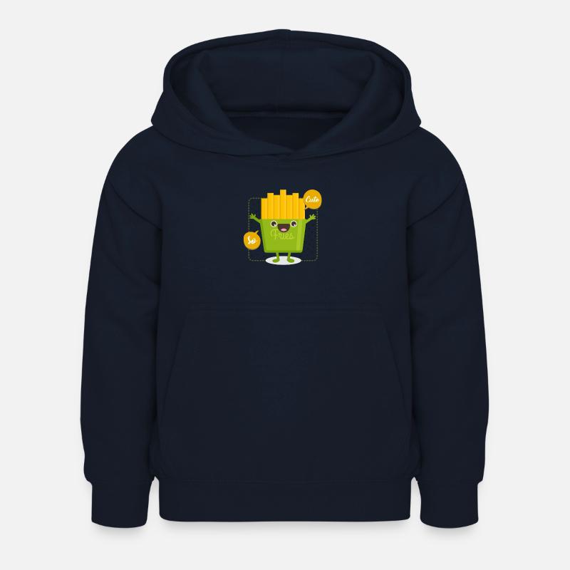 frites cute - Sweat à capuche Enfant - marine