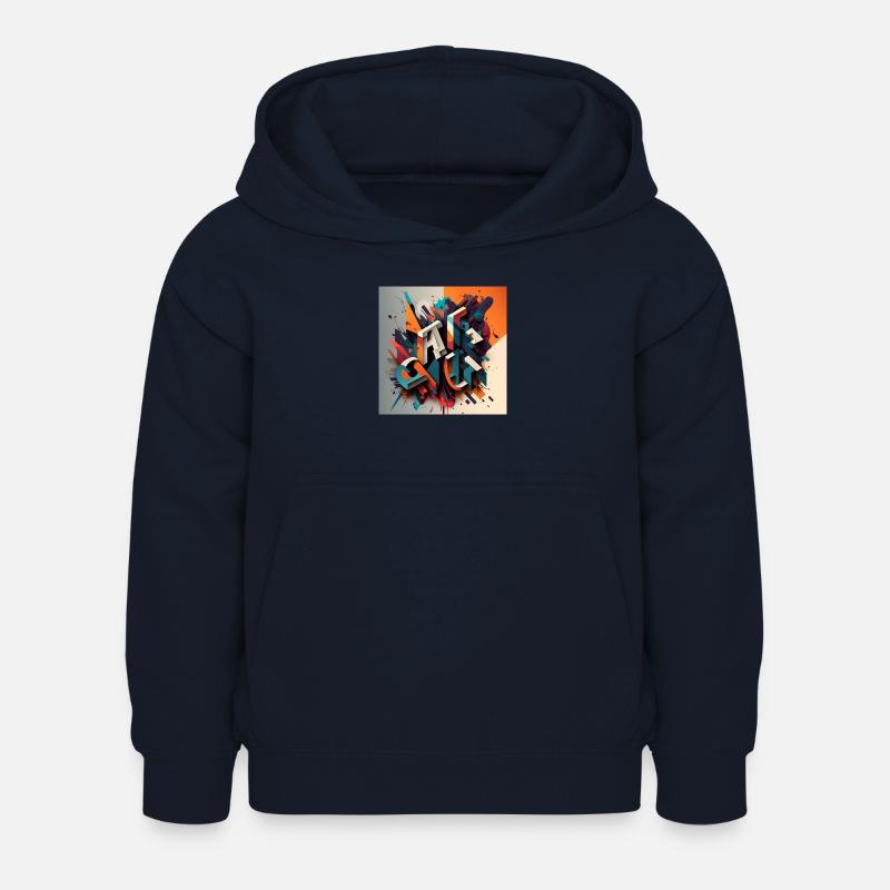 Graffiti - Sweat à capuche Enfant - marine